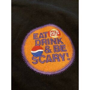 Vtg Eat Lays Drink Pepsi & Be Scary! LS T-shirt 2000s Halloween Mens Sz L